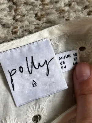Polly White Eyelet Ruffle Mini Dress Bachelorette Wedding Shower 12 thumbnail 3