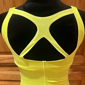 Lululemon Optimal Double Strap Cutout Back Tank Top in Ray‎ Neon Yellow Size 4 thumbnail 13