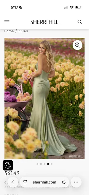 Sherri Hill Prom Dress Black 56149 thumbnail 2