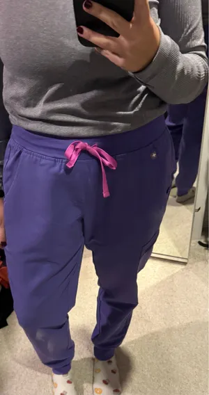 FIGS Purple Zamora Jogger Scrub Pants thumbnail 1