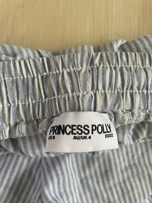 Princess Polly Striped Linen Shorts thumbnail 3