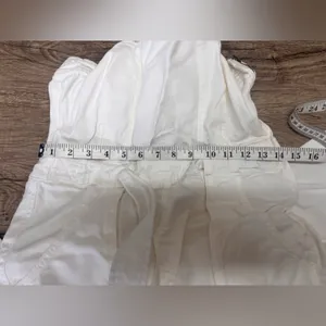 Free‎ People Go West Jean Denim Overall Jumpsuit Zinc White size small thumbnail 6