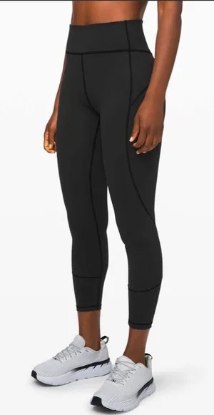 Lululemon In Movement 7/8 Tight 25" Everlux leggings Women‎ 2 Black LW5BPGS thumbnail 1