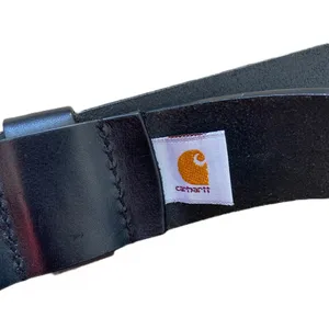 black Leather belt with silver buckle 🔥 thumbnail 3
