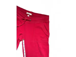 Vintage Y2K Aerie Low Rise Red Wide Leg Sweatpants Drawstring Lounge Pants thumbnail 5