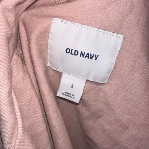 Old Navy blush pink elevated basics minimalist S moto jacket thumbnail 3