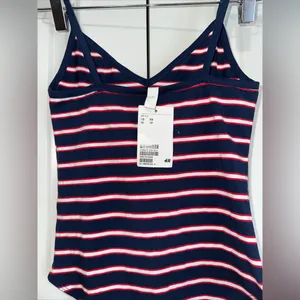 Divided By H&M Lightweight Striped Bodysuit NWT XS thumbnail 5