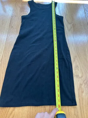 SO Black Ribbed Sleeveless Tank Mini Dress Womens Size XS Bodycon Crew Neck Knit thumbnail 6