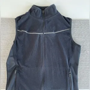 ProSpirit Black Fleece Full Zip Activewear Running Vest Size Small thumbnail 7
