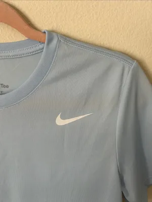 Nike dry fit Tee baby blue workout casual T-shirt XS thumbnail 2