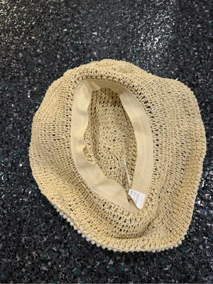 Straw Hat Women’ Wide Brim Summer Handmade Woven Sun Bucket Breathable Beach Hat thumbnail 3