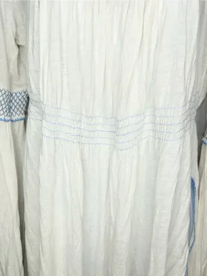 Free People Valley Linen Blend Embroidered Bell Sleve Top Size M thumbnail 9