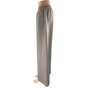 YPB neoKNIT Women's Gray High Rise Wide Leg Yoga Trousers Sweat Pants Size M thumbnail 2