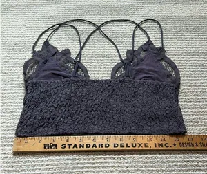 Free People Intimately Bralette Lace Gray M thumbnail 5