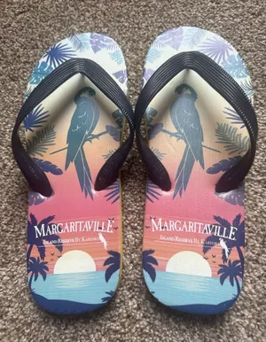 Margaritaville Island Reserve Karisma‎ Parrot Flip Flops Womens 8 thumbnail 1