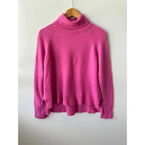 J.Crew Merino/Alpaca Turtleneck Sweater Long Sleeve Pink Pullover Knit Size‎ S thumbnail 2