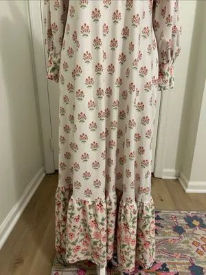Tuckernuck Smith & Quinn Marigold Midi Cottagecore Dress New Size Medium thumbnail 6