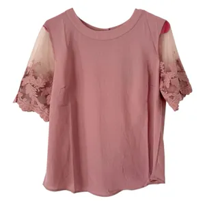 NWT Lulus Lisa Marie Mauve Pink Embroidered Top Medium thumbnail 3