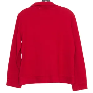 Lauren Ralph Lauren 1/4 Zip Crest Preppy Equestrian Country Club Red Size Large thumbnail 2