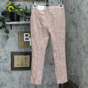 NWT Christopher & Banks Fit High Rise Woven Trousers 5330 4 Brown Red Texture thumbnail 2