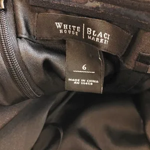 White House Black Market Black Strapless Dress thumbnail 7