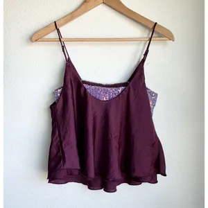 FREE PEOPLE Intimately Turn It On Camisole Sequined Satin Crop Top Womens XS thumbnail 3