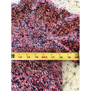525 America Women's Multicolor Balloon Sleeve Crew Neck Pullover Sweater Large thumbnail 4