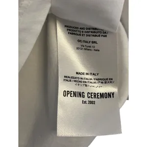 Opening Ceremony Logo Cropped white T-shirt XS Authentic thumbnail 8
