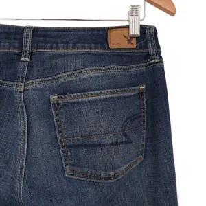 American Eagle Outfitters Jeans Womens 8 Blue Denim Cotton Stretch Straight Leg thumbnail 8