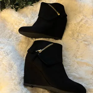 Daisy Women’s size 8 black Sexy Wedge Comfortable Ankle Boots Sexy Classic style thumbnail 7