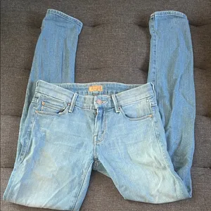 MOTHER Light Blue Straight Leg Jeans "The Looker" size 25 thumbnail 1