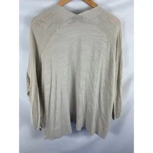 Ann Taylor LOFT Oversized Tan Knit Cardigan Size XS thumbnail 4