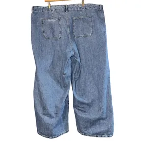 Old Navy Baggy Wide Leg Jeans Women's 22‎ Medium Wash Skater Pockets Retro Denim thumbnail 3