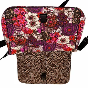 Vera Bradley Rosewood Floral Canvas Laptop Messenger Bag Briefcase Crossbody Bag thumbnail 4