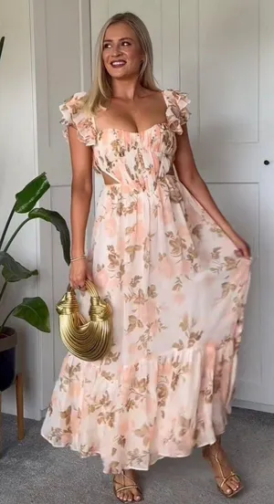 ASOS Floral Maxi Dress thumbnail 1