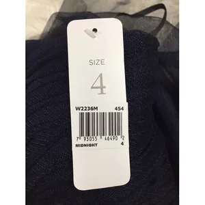 Donna Morgan Felicity Midnight Blue‎ Strapless Empire Waist Gown Dress Size 4 thumbnail 4