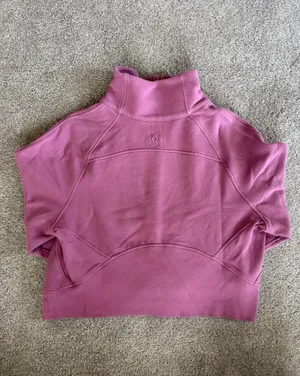 Lululemon Scuba Oversized Funnel Neck Half-Zip Velvet Dust XS/S thumbnail 4