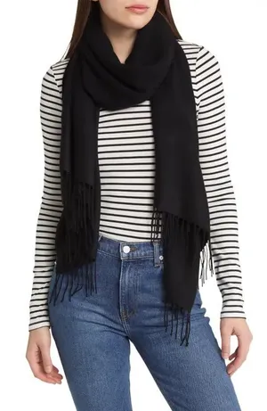 Nordstrom 100% cashmere scarf thumbnail 1