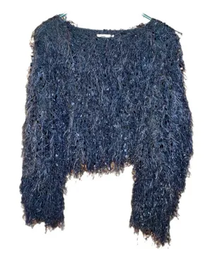 Altar’d State cropped fringe top thumbnail 1