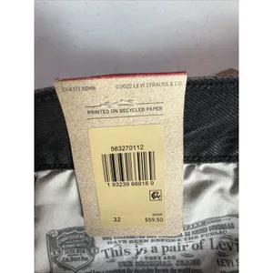 NWT Levi's 501 Women Size 32 (14) Black 100% Cotton Denim 2" Cutoff Shorts thumbnail 12
