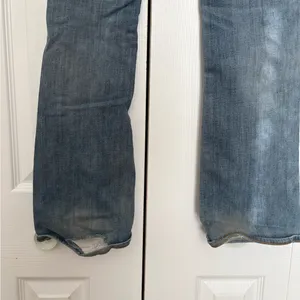 American Eagle Outfitters Blue Women's Distressed Flared Jeans Size 10 thumbnail 4