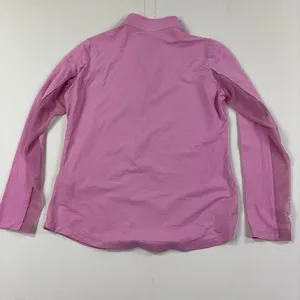 IBKUL Shirt Womens Small Pink Long Sleeve 1/4 Zip Mock Neck UPF 50+ Golf Top thumbnail 7
