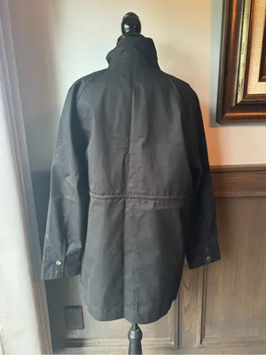 A new day Women's BlackDrawstring Waist Parka Jacket small NWT thumbnail 9
