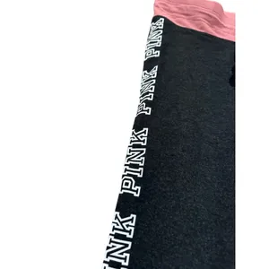 PINK Leggings Victoria's‎ Secret Yoga Small Black Pink Logo Drawstring thumbnail 2