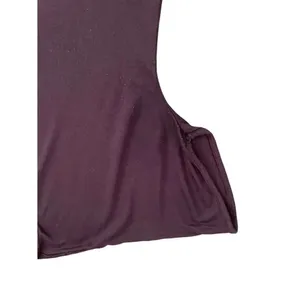 Banana Republic V-Neck Trendy Burgundy Short Sleeves Womens T-shirt SZ XS thumbnail 3