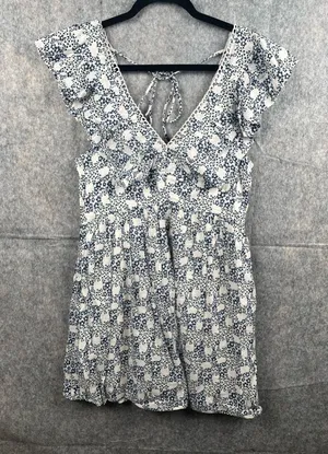 Anthropology Women's Size XS V-Neck Plunge Tunic Mini Boho Dress‎ thumbnail 1