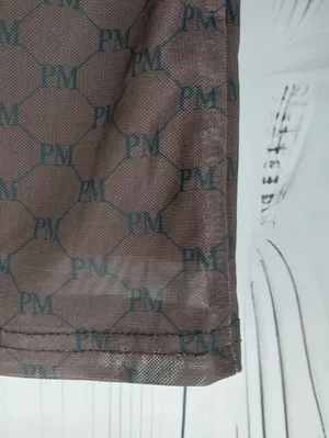 Peppermayo Abbie Print Mesh Y2K Style Bodycon Mini Skirt Chocolate Monogram thumbnail 5