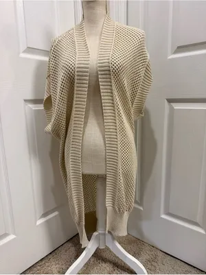 Time and Tru Women’s open front crotchet Ruana size XL thumbnail 3