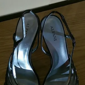 Alfani Dark Brown Heels with Diamante Detail Slingback Heels - Size 7.5M thumbnail 8