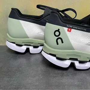 On Cloudboom 1 Women's Running Shoes in White/Black/Green Size 10 thumbnail 16